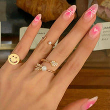 Load image into Gallery viewer, ELLEY2 PAVED HEART ARROW TWIST RING