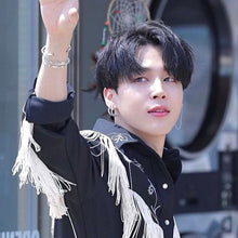 Load image into Gallery viewer, ESME PAVED LINK STONE EARRING