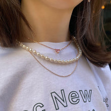 Load image into Gallery viewer, MANON 2 HEART STONE CHAIN NECKLACE