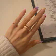 Load image into Gallery viewer, ODETTE 1 BOW WAVE PAVE RING