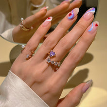 Load image into Gallery viewer, MANON HEART RHINESTONE RING