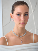 Load image into Gallery viewer, SAVINA AQUAMARINE BEADED NECKLACE