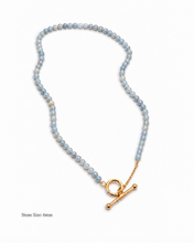 Load image into Gallery viewer, SAVINA AQUAMARINE BEADED NECKLACE