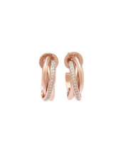 Load image into Gallery viewer, LE LIEN TRIO LINKED PAVE EARRING