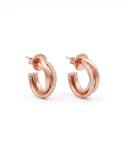 Load image into Gallery viewer, LE LIEN TRIO LINKED PAVE EARRING