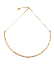 Load image into Gallery viewer, LE LIEN STONE ARCH BAR NECKLACE