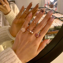Load image into Gallery viewer, ELLEY THREE HEART ARROW ALL PAVED RING