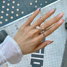 Load image into Gallery viewer, VALENTINE HEART PAVE OPEN RING