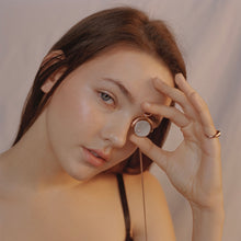 Load image into Gallery viewer, LARGE B-BLOCK STONE INLAY SWIVEL LONG NECKLACE