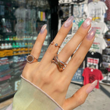 Load image into Gallery viewer, RAQUEL DBL 'X' LINE PAVED RING