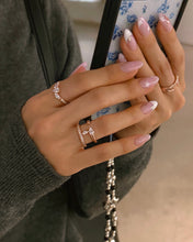 Load image into Gallery viewer, PETAL 1 DUO STONE PAVE RING