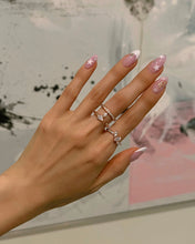 Load image into Gallery viewer, PETAL 1 DUO STONE PAVE RING