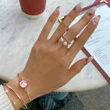 Load image into Gallery viewer, VERA DUO PEARL PAVED RING