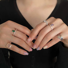 Load image into Gallery viewer, PERSONA 1 STONE CURVED PAVE RING
