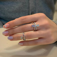 Load image into Gallery viewer, PERSONA 1 STONE CURVED PAVE RING
