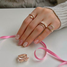 Load image into Gallery viewer, TUTU BOW STAR SIGNET PINKY RING
