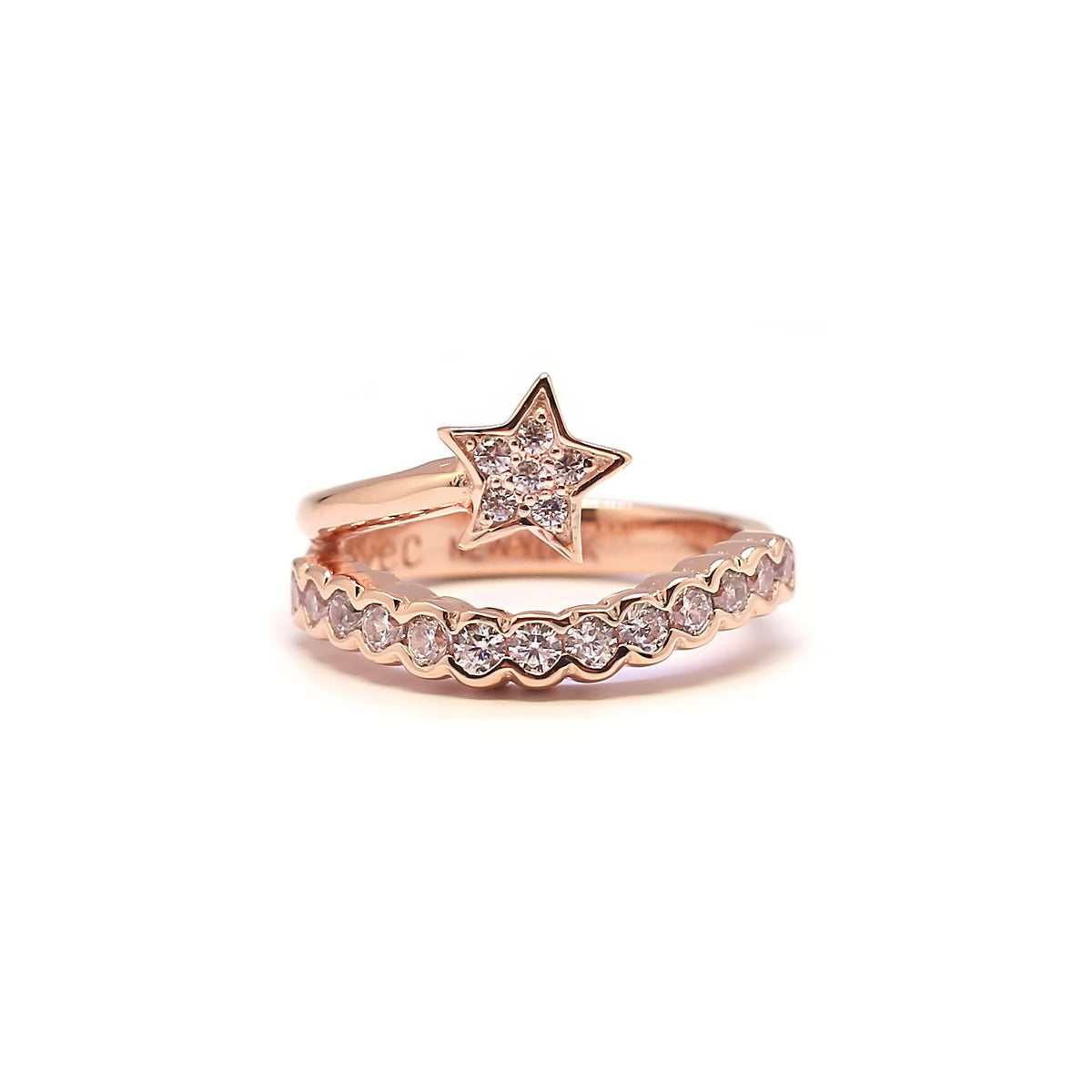 COMET STAR RHINESTONE PINKY RING – avec new york