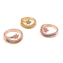 Load image into Gallery viewer, COMET STAR RHINESTONE PINKY RING