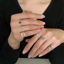 Load image into Gallery viewer, PERSONA 1 STONE CURVED PAVE RING