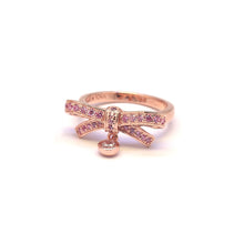 Load image into Gallery viewer, ODILIE 1 PAVE BOW DANGLE RING