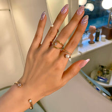 Load image into Gallery viewer, CONNELLY PAVED RHINESTONE OPEN BANGLE
