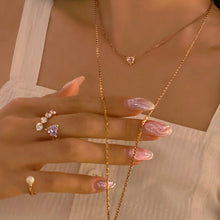 Load image into Gallery viewer, MANON HEART RHINESTONE RING