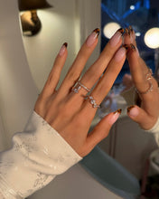 Load image into Gallery viewer, PETAL 3 TRIO STONE PAVE RING
