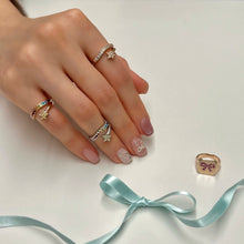 Load image into Gallery viewer, COMET STAR RHINESTONE PINKY RING