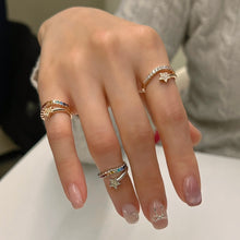 Load image into Gallery viewer, COMET STAR RHINESTONE PINKY RING