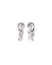 Load image into Gallery viewer, LE LIEN TRIO LINKED PAVE EARRING