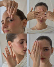 Load image into Gallery viewer, LE LIEN 1 TRIO LINKED PAVE RING