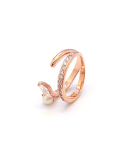 Load image into Gallery viewer, PETAL 2 PEARL STONE PAVE RING