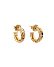 Load image into Gallery viewer, LE LIEN TRIO LINKED PAVE EARRING