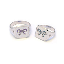 Load image into Gallery viewer, TUTU BOW STAR SIGNET PINKY RING