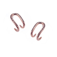Load image into Gallery viewer, 'U' LINE PAVE EARRING