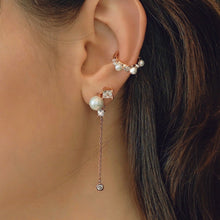 Load image into Gallery viewer, AVITA SQ PEARL CHAIN EARRING
