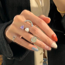 Load image into Gallery viewer, HEART PEARL SMILE PLAIN RING