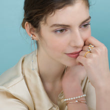 Load image into Gallery viewer, VIVI DBL STONE CHAIN EAR CUFF