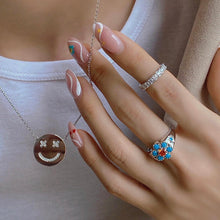 Load image into Gallery viewer, MEDIUM XX SMILE EYED NECKLACE