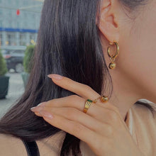 Load image into Gallery viewer, BEA BALL HOOP EARRING
