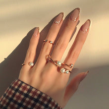 Load image into Gallery viewer, LAFAYETTE DBL PEARL STONE RING