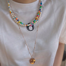 Load image into Gallery viewer, LOTTIE MULTI-CUBE FRESHWATER PEARL BEADED NECKLACE