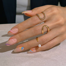 Load image into Gallery viewer, 'U' Paved line Ring