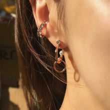 Load image into Gallery viewer, GD STONE PEARL HOOP