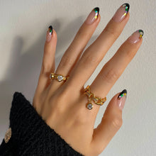 Load image into Gallery viewer, KISMET 1 ROUND STONE CHAIN RING