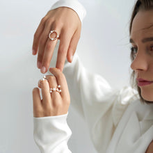 Load image into Gallery viewer, ODILA IRISH CROCHET OVAL RING