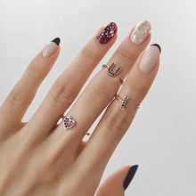 Load image into Gallery viewer, VALENTINE HEART PAVE OPEN RING