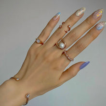 Load image into Gallery viewer, 'U' LINE PEARL RING