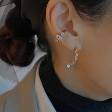 Load image into Gallery viewer, ESME PAVED LINK STONE EARRING