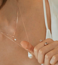 Load image into Gallery viewer, CROSBY BAROQUE PEARL STONE DBL NECKLACE